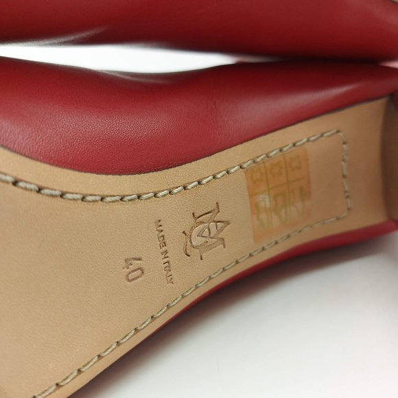 Alexander McQueen Boots red with silver heel 40 - Picture 7 of 7